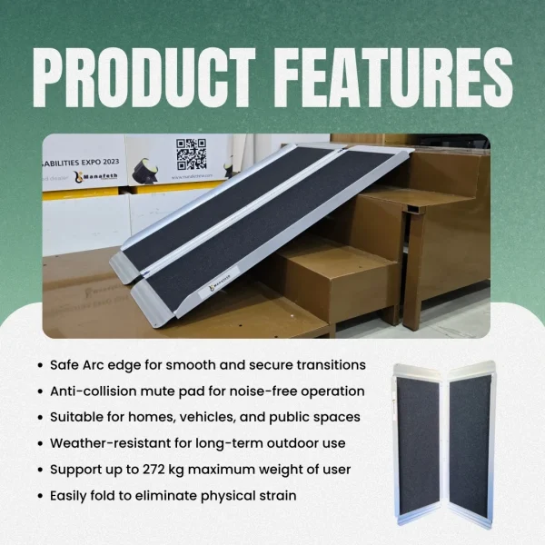 Thunder -4 Feet Wheelchair Ramp | Manafeth Mobility Solutions