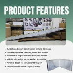 10 Feet Middle Portable Wheelchair Ramp 2