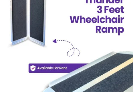 Thunder – 3 Feet Wheelchair Ramp for Rent