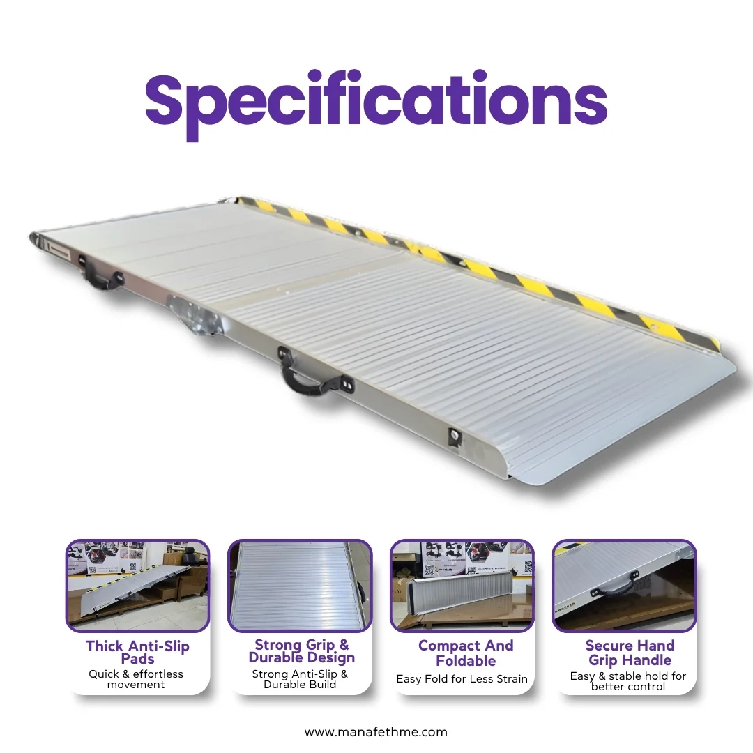 6 Feet Middle Portable Wheelchair Ramp for Rent specifications