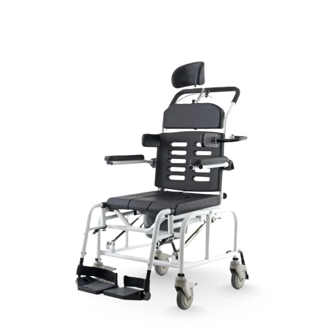 Tilt-in-Space Hi-Lo Shower Commode Chair