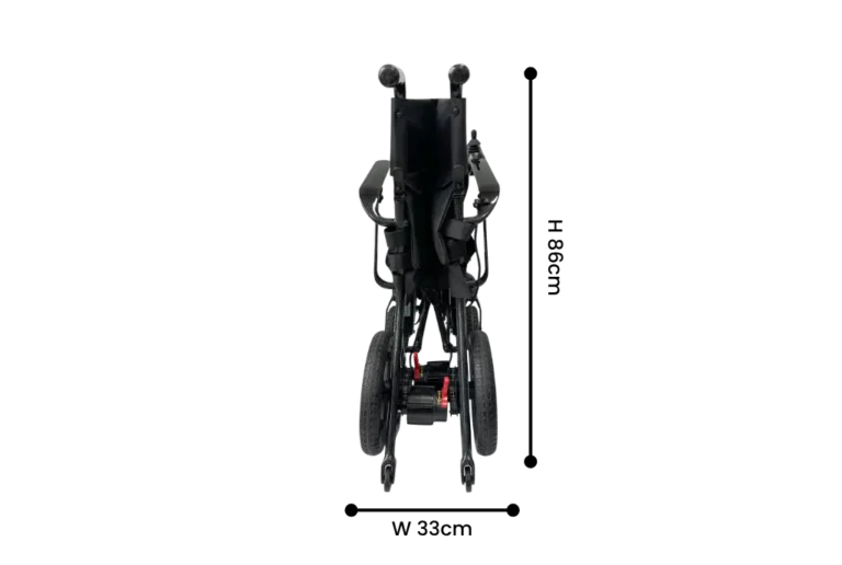 Lightweight Carbon Fiber Wheelchair (KSM-507) – Airsafe folded