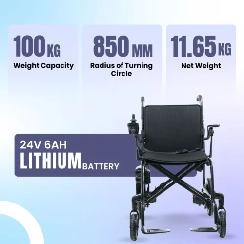 LUMI® NOVA – Portable Lightweight Carbon Fiber Motorized Wheelchair 3