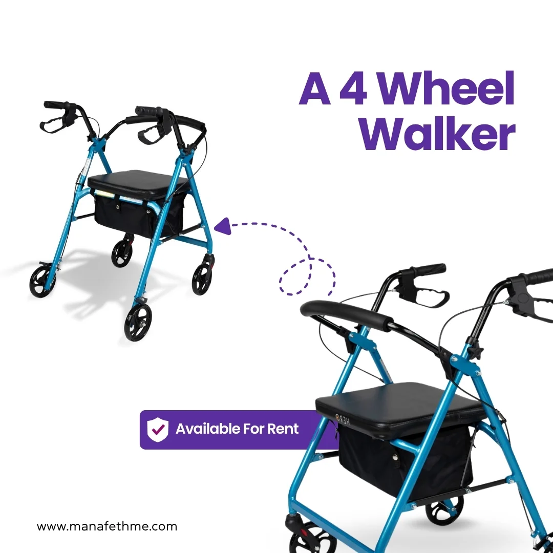 A4 wheel walker
