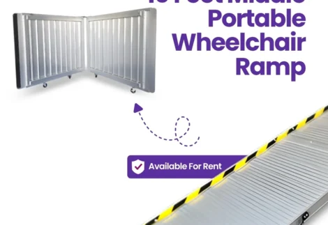 10 Feet Middle Portable Wheelchair Ramp for Rent