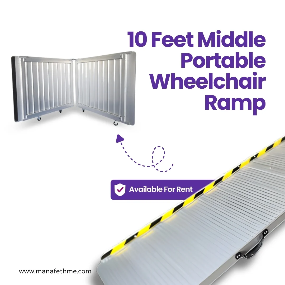 10 Feet Middle Portable Wheelchair Ramp for Rent
