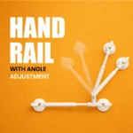 Hand rail with angle adjustment 2