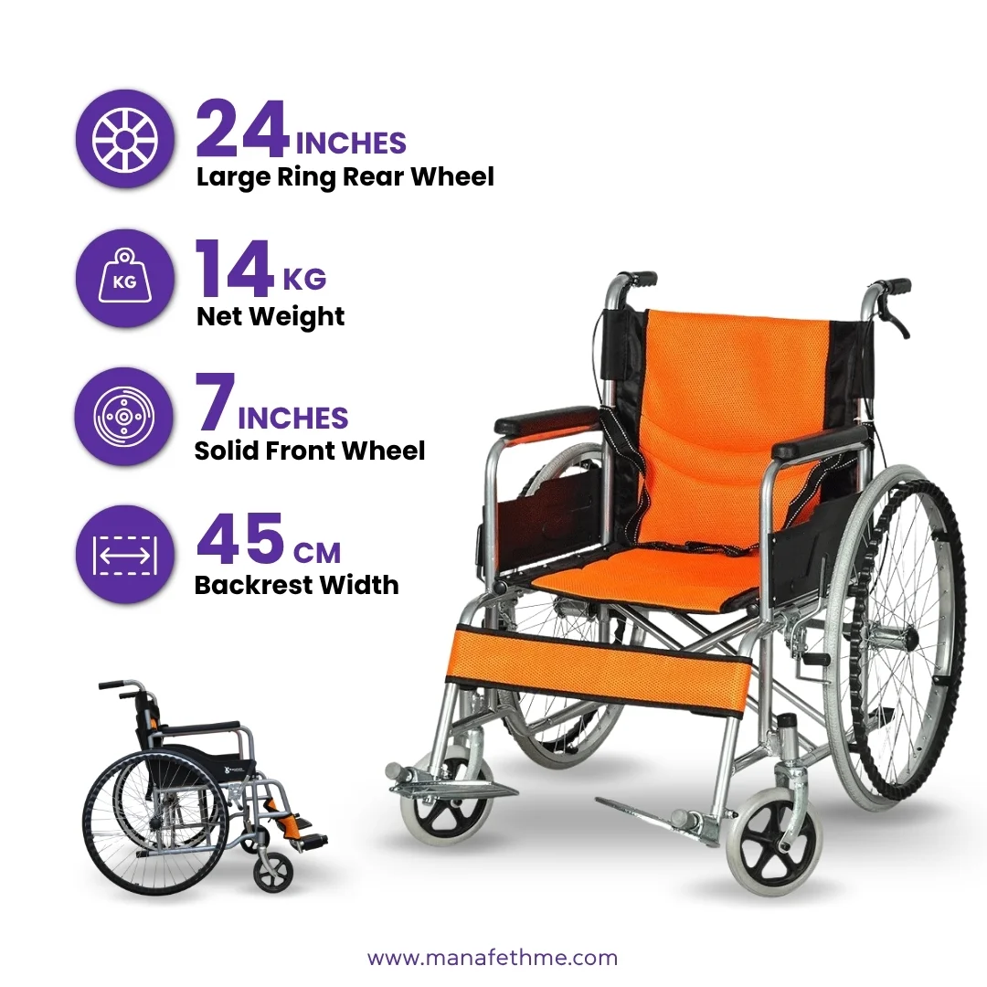 102 Manual Wheechair for Rent
Features