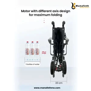 Lightweight Wheelchair Carbon Fiber Max Folding Size 33 cm