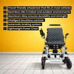 Comfortable Lightweight Power Chair – Foldable & Airsafe (KSM-603) 3