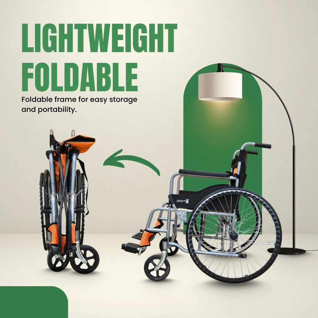 Foldale and lighweight travle wheelchair