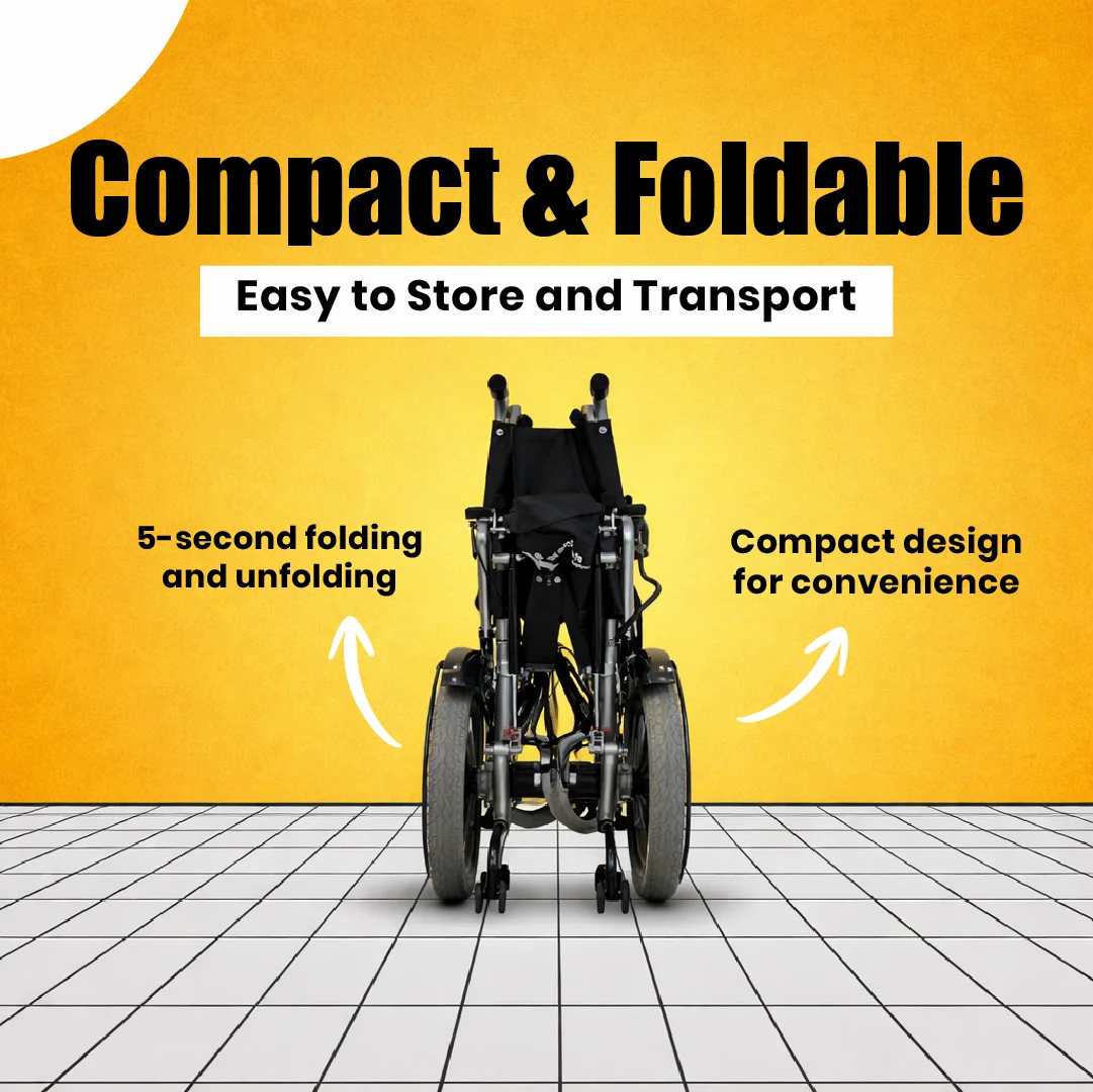 Foldable High Back Electric Wheelchair