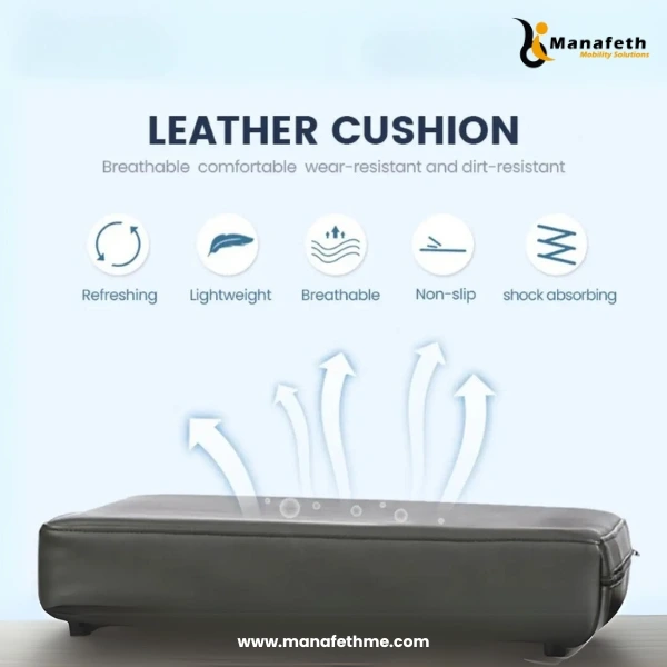 Motorized Wheelchair 311 Leather Cushion
