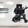 Folded Lightweight Wheelchair Right Side View