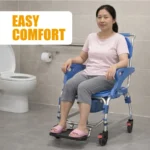 Shower Commode Chair | Anti-Slip Backrest & EVA Seat – SCAP-02 6