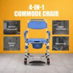 Shower Commode Chair | Anti-Slip Backrest & EVA Seat – SCAP-02 7