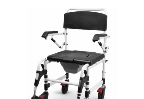Shower Commode Chair with Lightweight Aluminum Frame