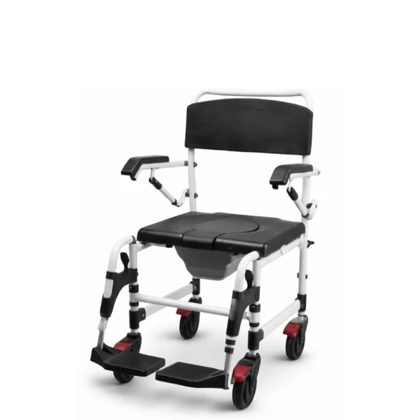 Shower Commode Chair with Lightweight Aluminum Frame - SCAP-01