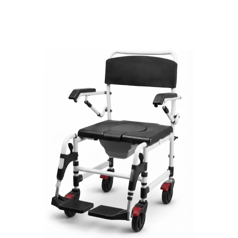 Shower Commode Chair with Lightweight Aluminum Frame - SCAP-01