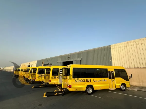 150 plus wheelchair lifts installed in Toyota Coaster by Manafeth Mobility UAE
