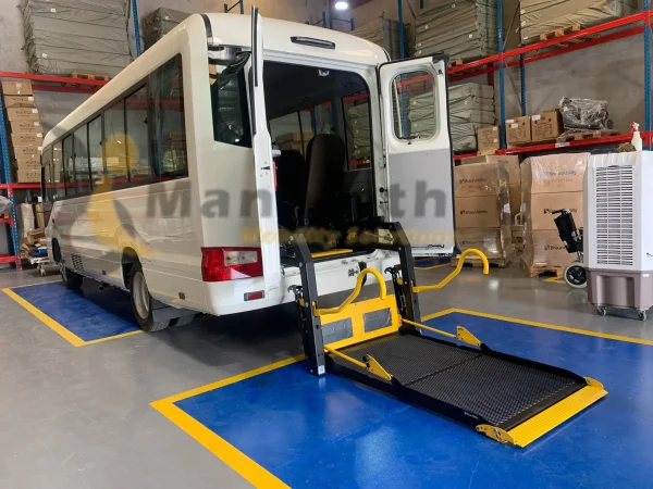 5 wheelchairs capacity Toyota Coaster by Manafeth Mobility