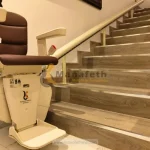 Chair lift for stairs installed by Manafeth Mobility UAE