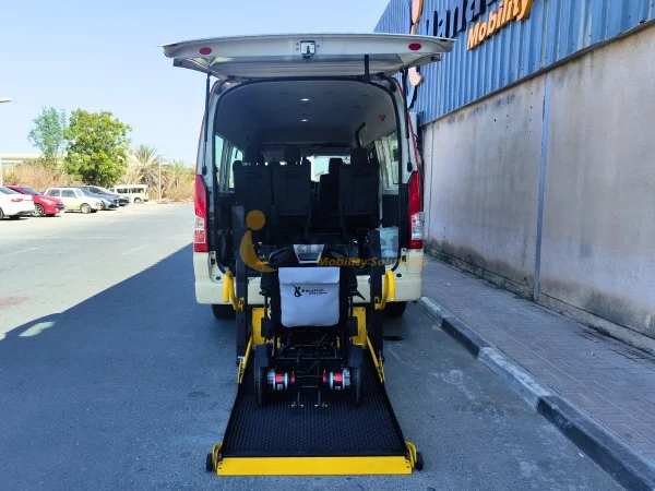 Dubai Taxi Toyota Hiace with wheelchair lif in Dubai