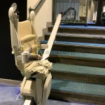 Folded Stair lift for disabled persons in Dubai