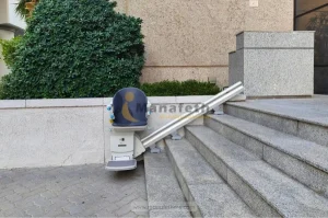 Handicare 1000 Outdoor Stairlift Installed in Hyatt Regency Dubai