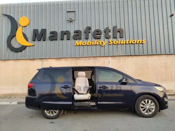 Kia Sedona with Turny Seat by Manafeth Mobility Dubai