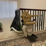 Stair lift for stairs by Manafeth Mobility Dubai UAE