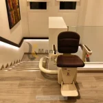 Stairlift for wheelchair users top view