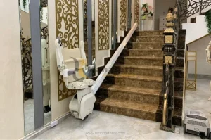 Stairlift install at Emaar South in Dubai by Manafeth UAE