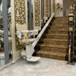 Straight Stairlift intsalled at House By Manafeth in Dubai UAE