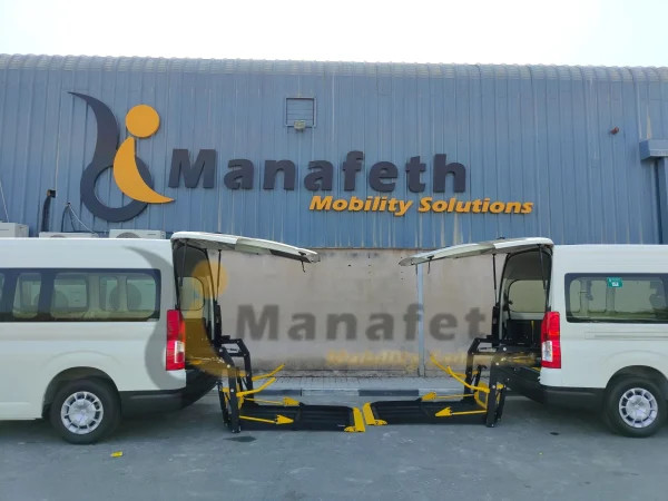 Toyata Hiace with wheelchair lift rare view