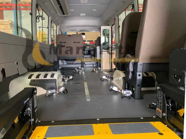 Toyota Coaster inside Cabin view