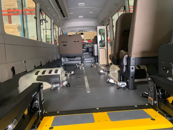 Toyota Coaster inside Cabin view