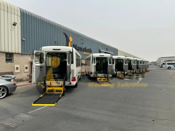 Toyota Coaster with Wheelchair lifts for eldely by Manafeth
