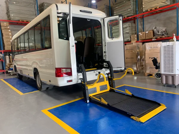 Toyota Coaster with Wheelchair lifts for eldely by Manafeth