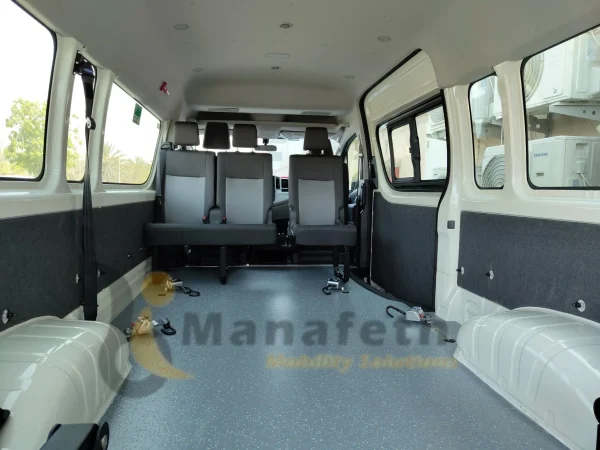 Toyota Hiace inside cabin view Dubai