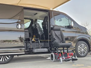 Turny Evo Seat in Toyota Granvia out with Carony side view in Dubai