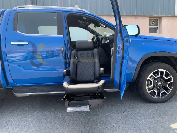 Volkswagen Amarok with Turny seat out view