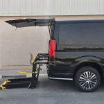 Wheelchair Lift Toyota Granvia side view in Dubai by Manafeth