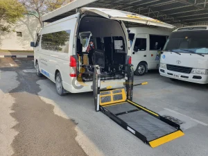 Wheelchair lift for disabled athletes in Dubai by Manafeth