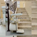 Wheelchair lift for stairs install for disabled person