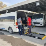 Wheelchair lift for vans in Dubai UAE by Manafeth