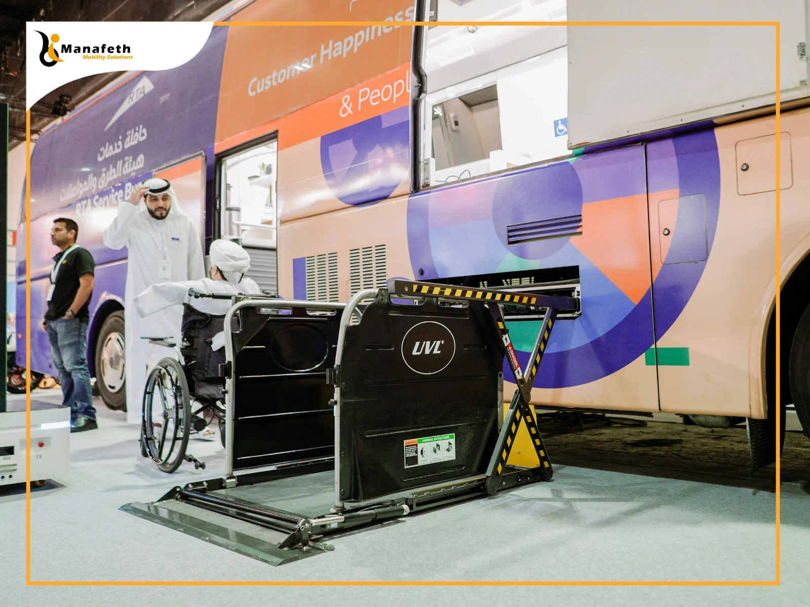 Under Vehicle lift (UVL) installed in Buses of RTA Dubai