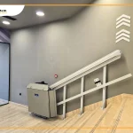 platform lift dubai in folding position