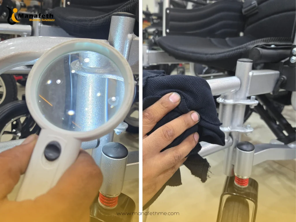 Electric Wheelchair Checking for Maintainance