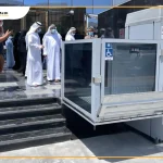 Manafeth Mobility UAE installed Outdoor Platform Lift in Dubai